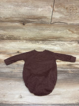 Children's Place Long Sleeve 'Game Day' Bodysuit Brown sz 3-6m