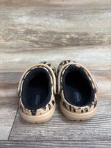 Crocs Classic Lined Clogs Leopard Print sz 4c