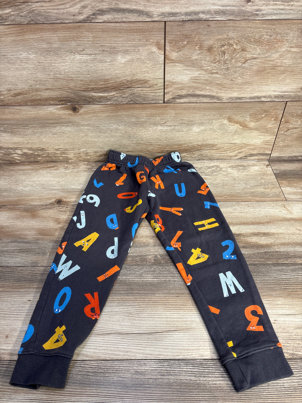 Cat & Jack Letter Print Pull On Joggers Grey sz 5T