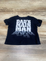 Children's Place Dad's Main Man Shirt Black sz 12-18m