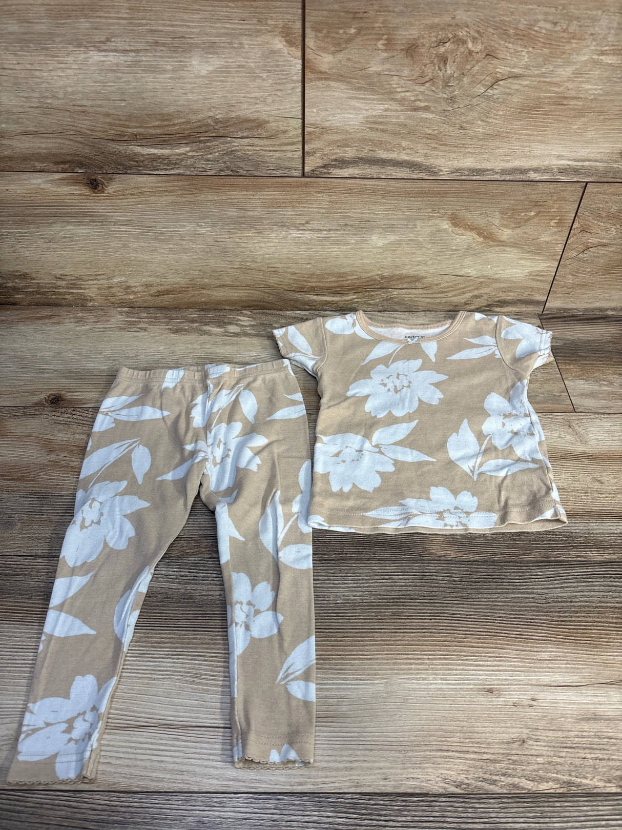 Carter's 2pc Pajama Set Beige sz 24m