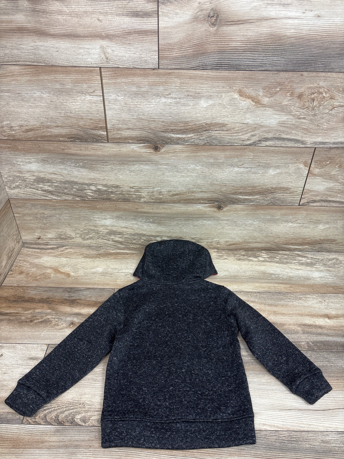 Marvel Spider-Man Zip-Up Knit Hooded Jacket Grey sz 5/6T