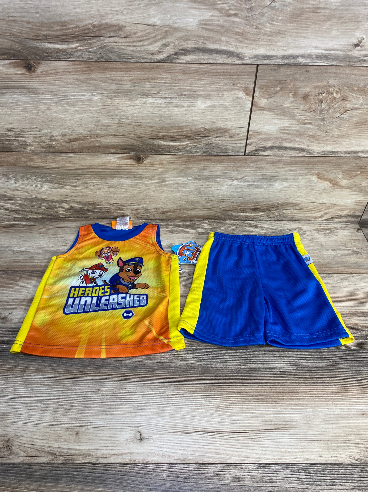 NEW Nickelodeon Paw Patrol 2pc Tank & Shorts Blue sz 24m