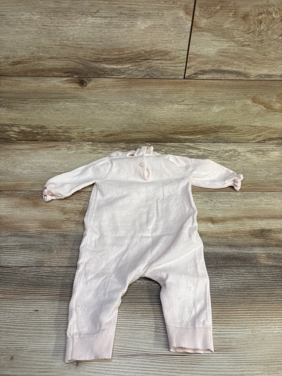 Baby Gap Knit Collared Coverall Pink sz 0-3m