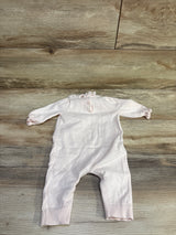Baby Gap Knit Collared Coverall Pink sz 0-3m