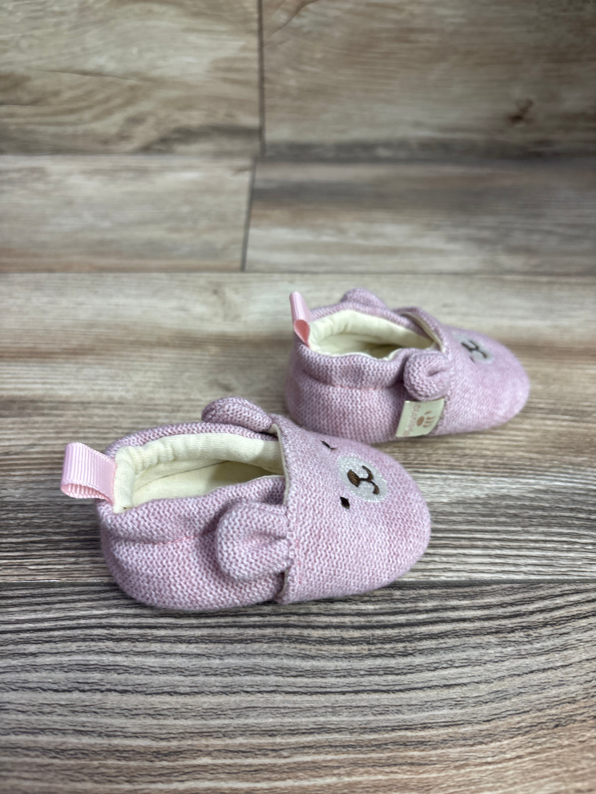 Bearpaw Knit Bear Booties Pink sz 1c