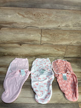 aden + anais Essentials Easy Swaddle Wraps 3pk in Briar Rose sz 0-3m