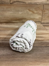 Momcozy Bamboo Swaddle Blanket Zebra Print White 47x47''
