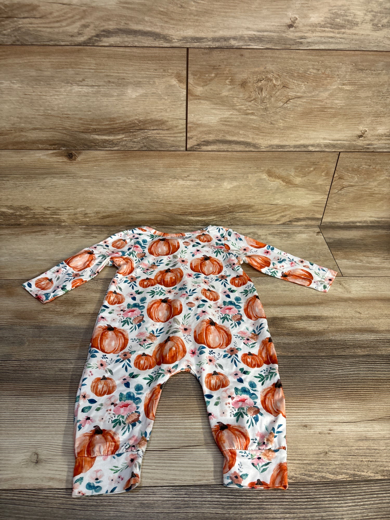 Inscorn Pumpkin Print Coverall White sz 6-9m