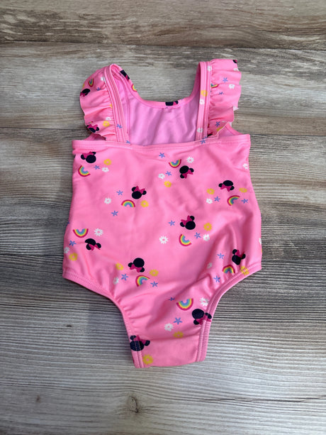 Baby Gap x Disney 1pc Minnie Mouse Ruffle Swimsuit Pink sz 3T - Me n Mommy To Be