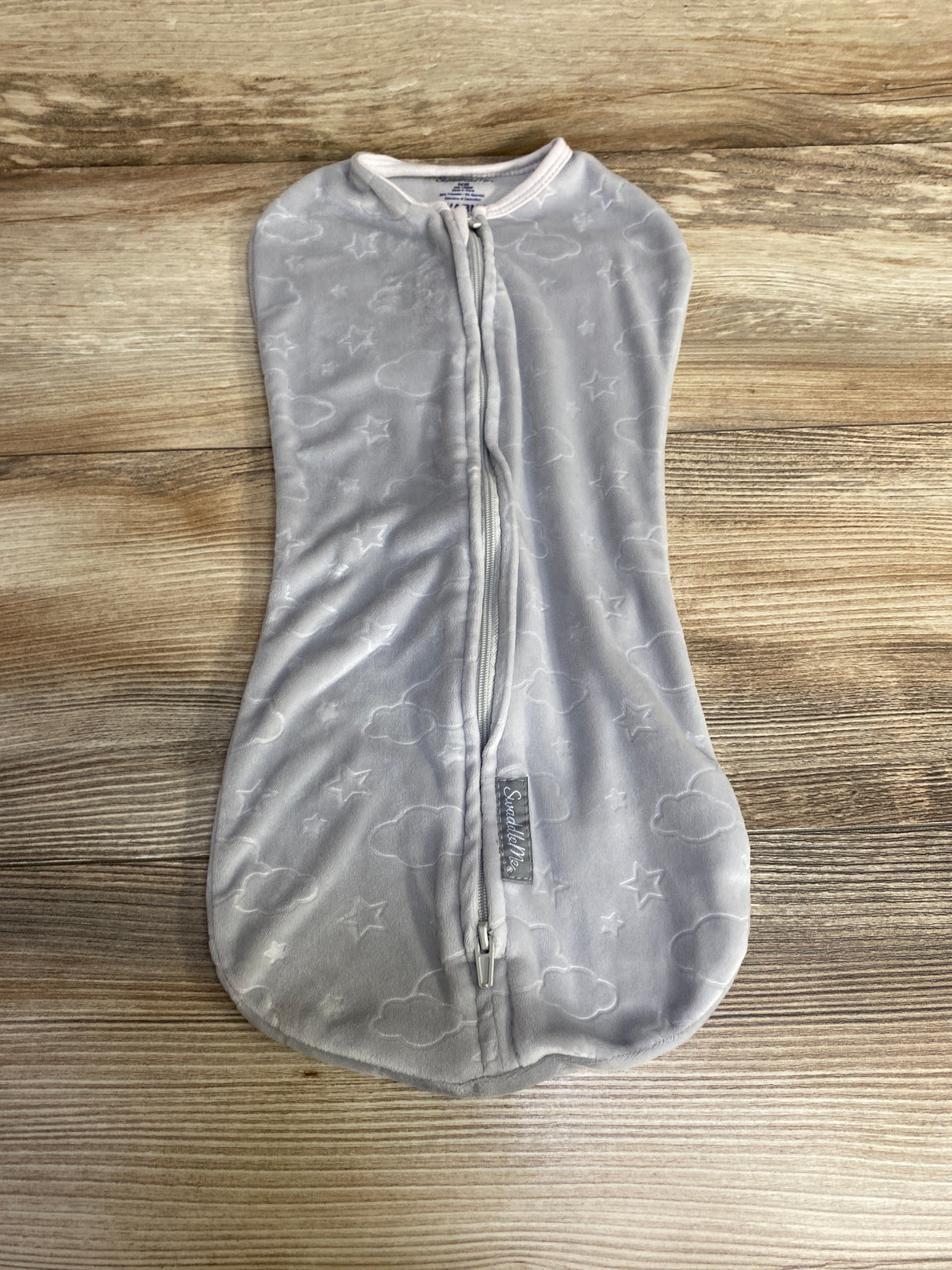 SwaddleMe Velboa Swaddle Pod Gray sz Newborn