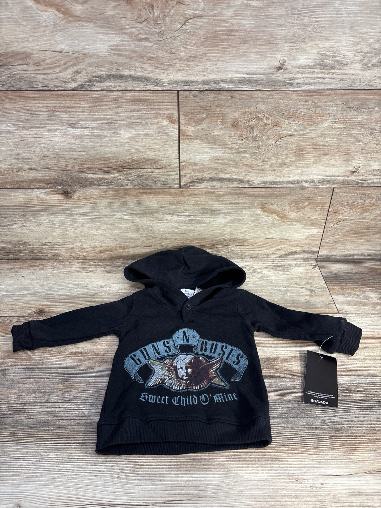 NEW Guns 'N' Roses Pull Over Hoodie Black sz 12m