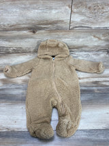 Baby Gap Sherpa Hooded Bunting Brown sz 3-6m