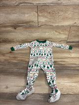 Carter's Happy Holiday's Sleeper White sz 12m