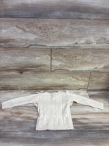Knit Ruffle Sweater Beige sz 18-24m