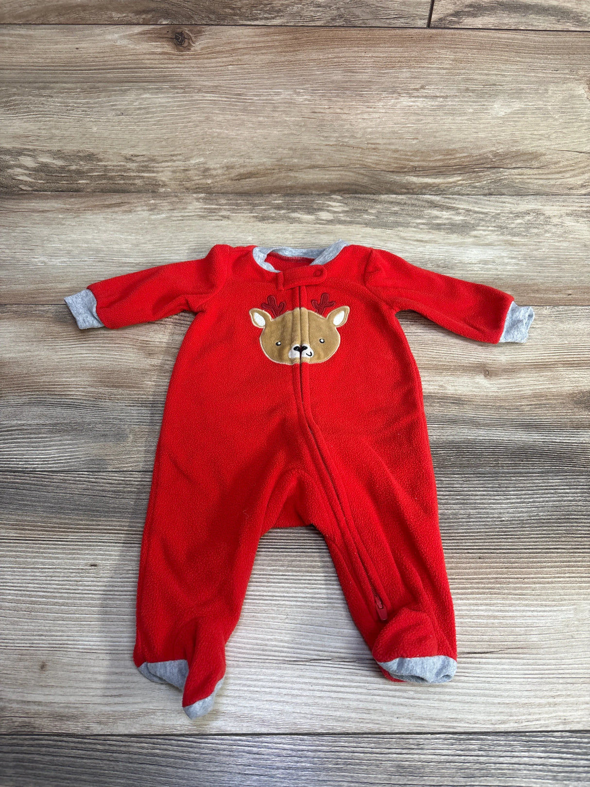 Carter's Reindeer Blanket Sleeper Red sz Newborn