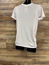 NEW Maternity Baby First Christmas On The Inside Shirt White sz Small