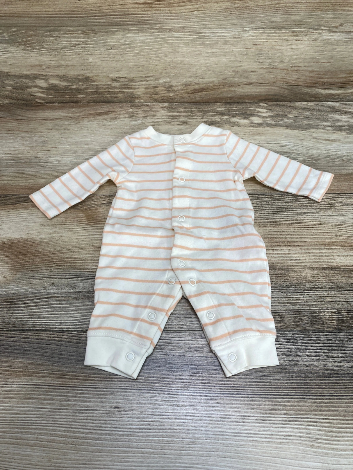 Amazon Striped Coverall Cream sz Newborn