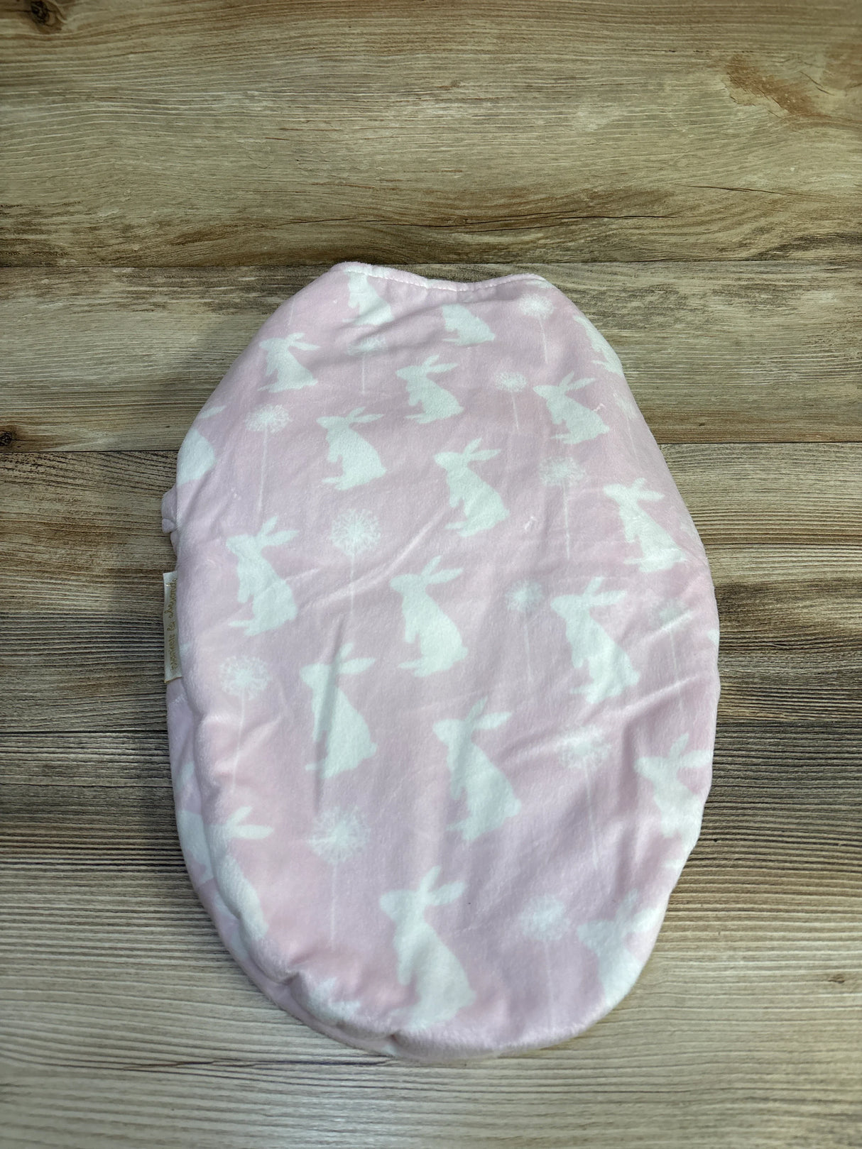Blankets & Beyond Bunny Print Plush Swaddle Pink sz 0-3m - Me n Mommy To Be