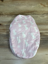 Blankets & Beyond Bunny Print Plush Swaddle Pink sz 0-3m - Me n Mommy To Be