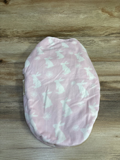 Blankets & Beyond Bunny Print Plush Swaddle Pink sz 0-3m - Me n Mommy To Be