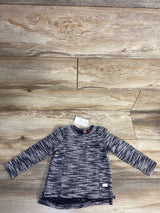 NEW 7 For All Mankind Ziper Pocket Shirt Black/White sz 24m
