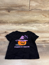 Wonder Nation Pumpkin Season Shirt Black sz 12m