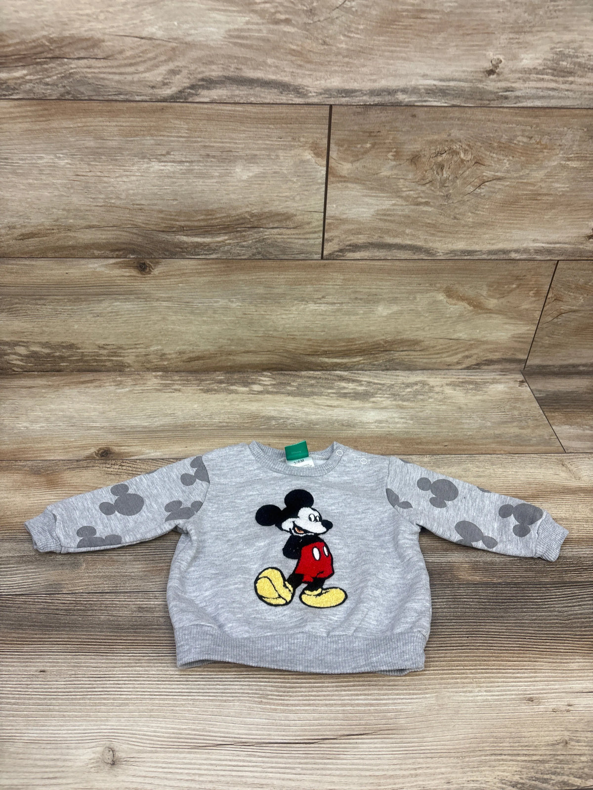 Disney Baby Mickey Mouse Pullover Sweatshirt Grey sz 3-6m
