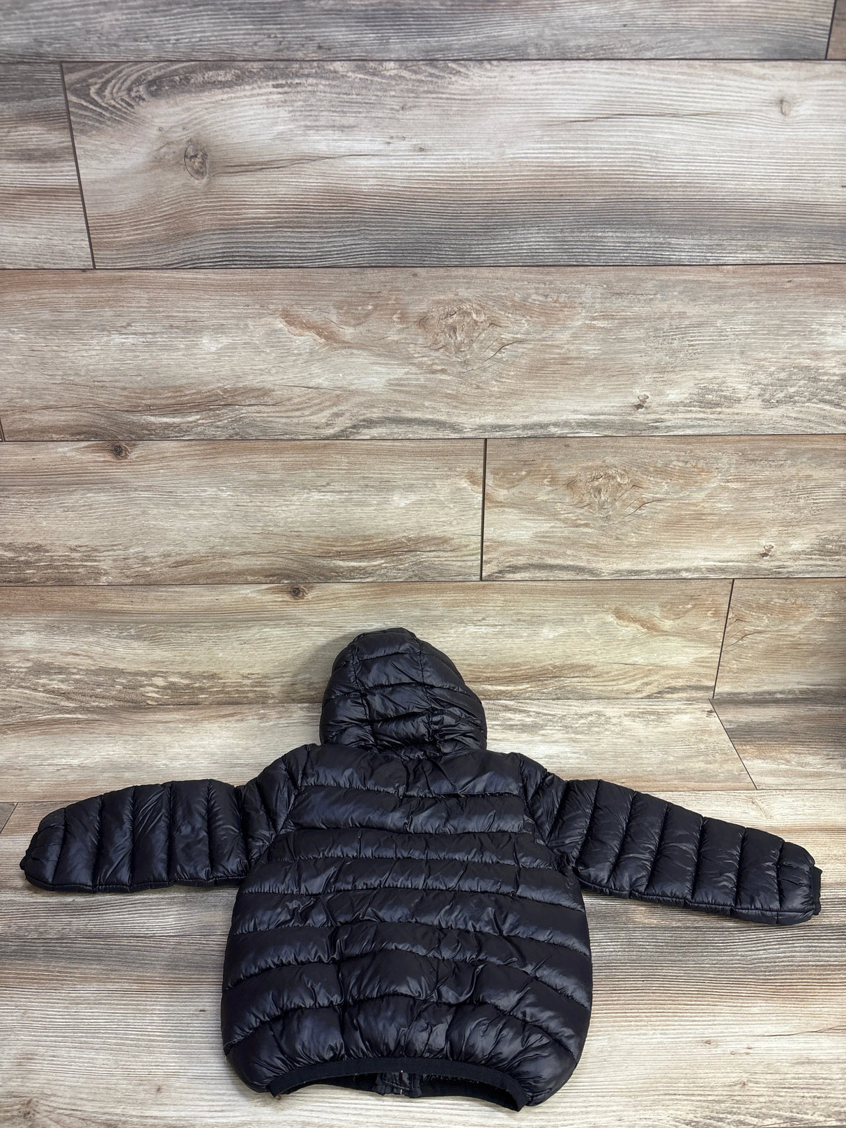 Hooded Full Zip Puffer Jacket Black sz 3T