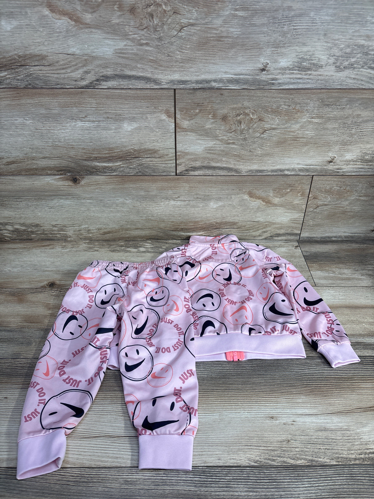 NIke Smiley Face Tracksuit Pink sz 2T