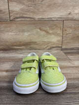 Vans Old Skool V Glitter Sneakers Green sz 5c