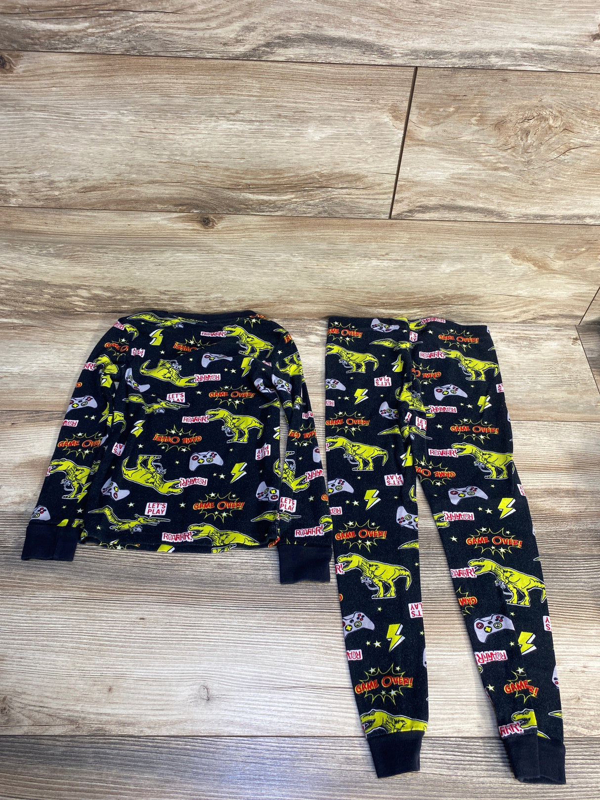 Member's Mark Dinosaur Print 2pc Pajama Set Black sz 5T