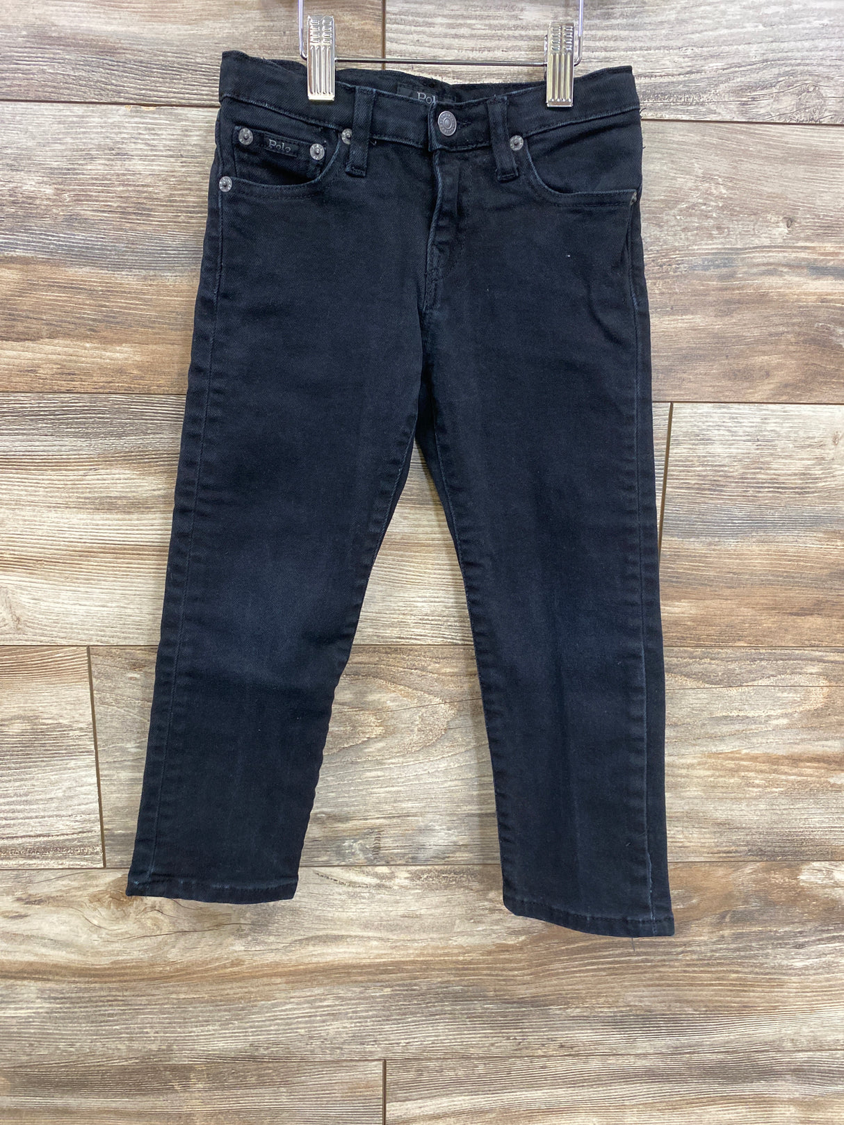 Polo Ralph Lauren Boys Hampton Classic Straight Black Denim Jeans sz 4T
