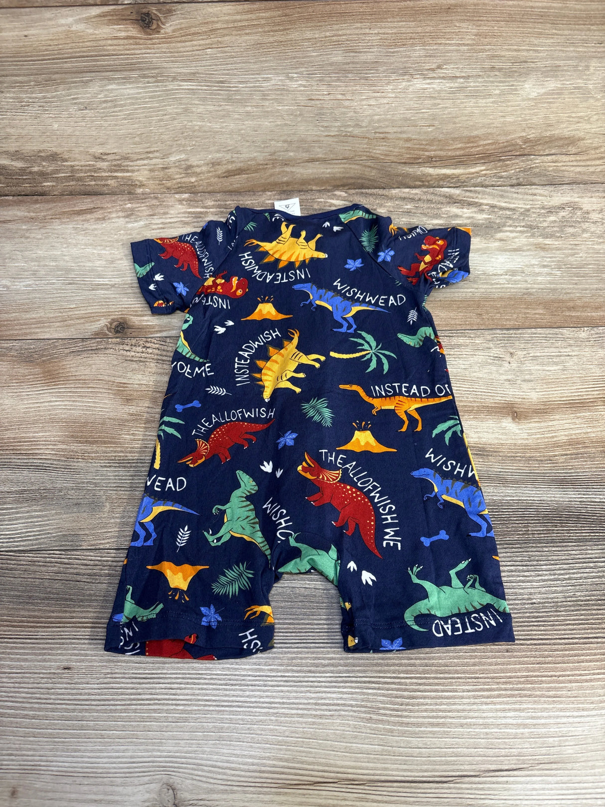 Dinosaur Zip Romper Navy sz 3-6m