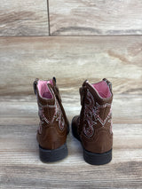 Wonder Nation Faux Leather Western Boots, Brown sz 2c