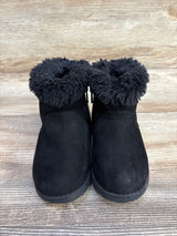 Cat & Jack Faux Fur Lined Ankle Boots Black sz 5c