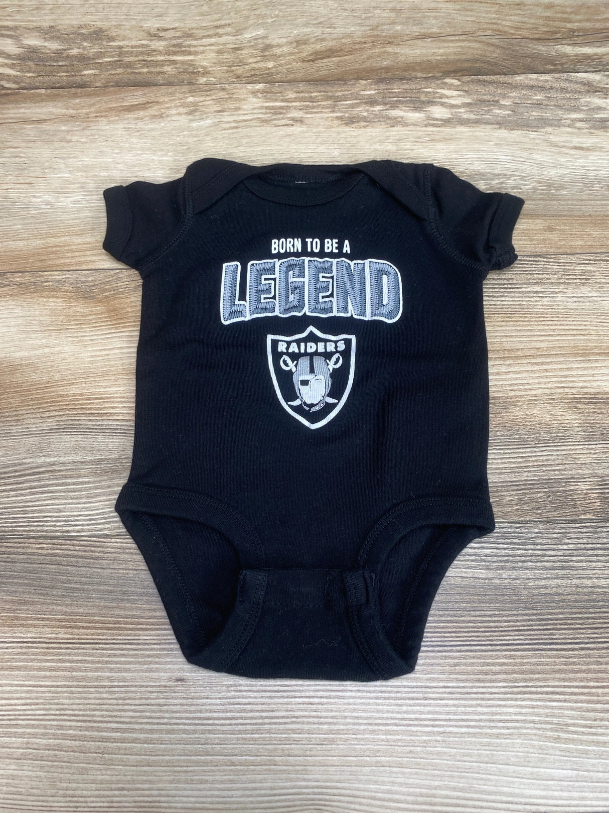 Outer Stuff Born To Be A Legend Raiders Bodysuit Black sz 12m