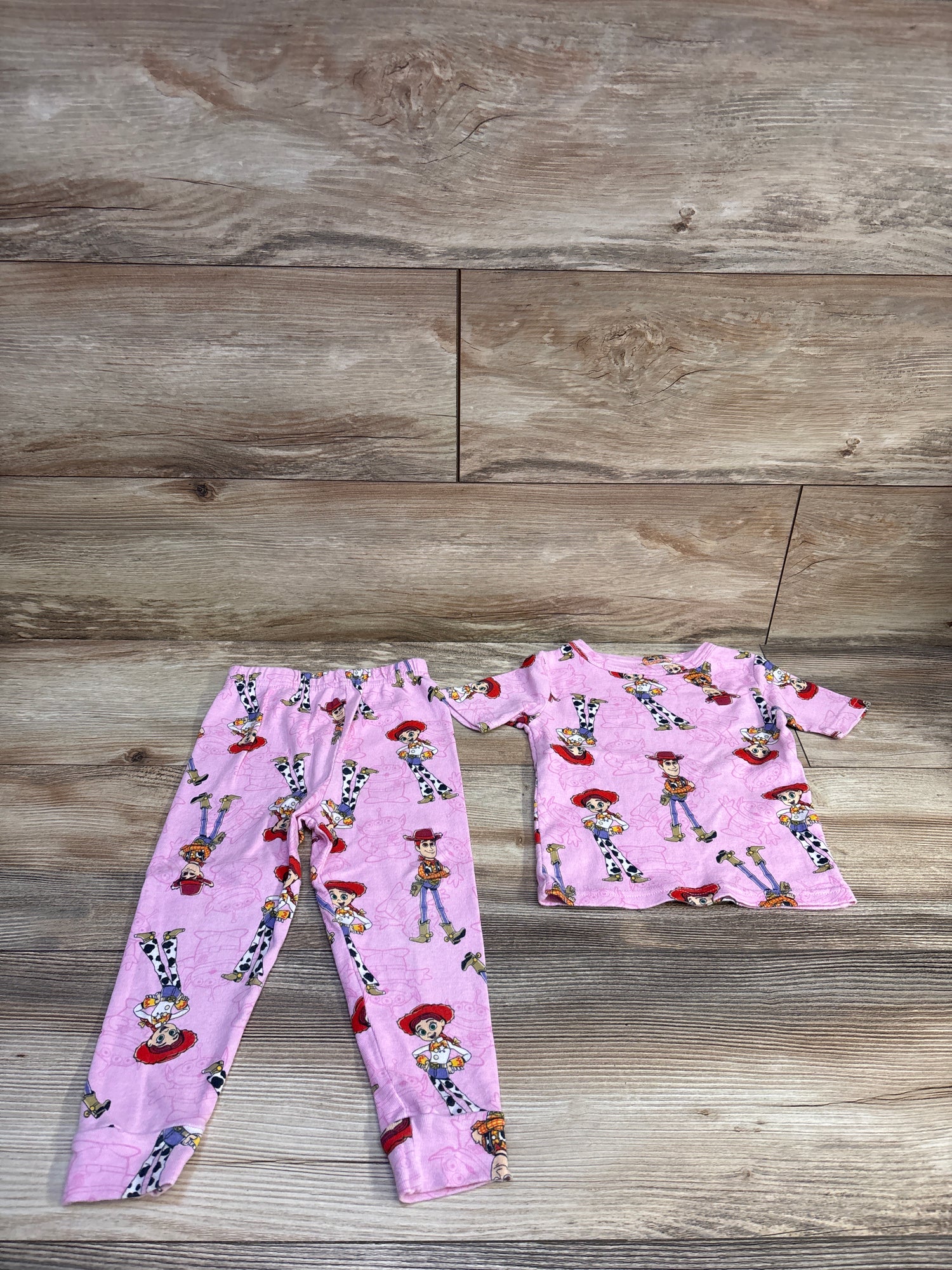 Disney Pixar Toy Story 2pc Pajama Set Pink sz 3T