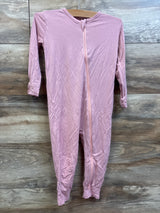 GUISBY Bamboo 2 Way Zipper Sleeper Pink sz 18-24m