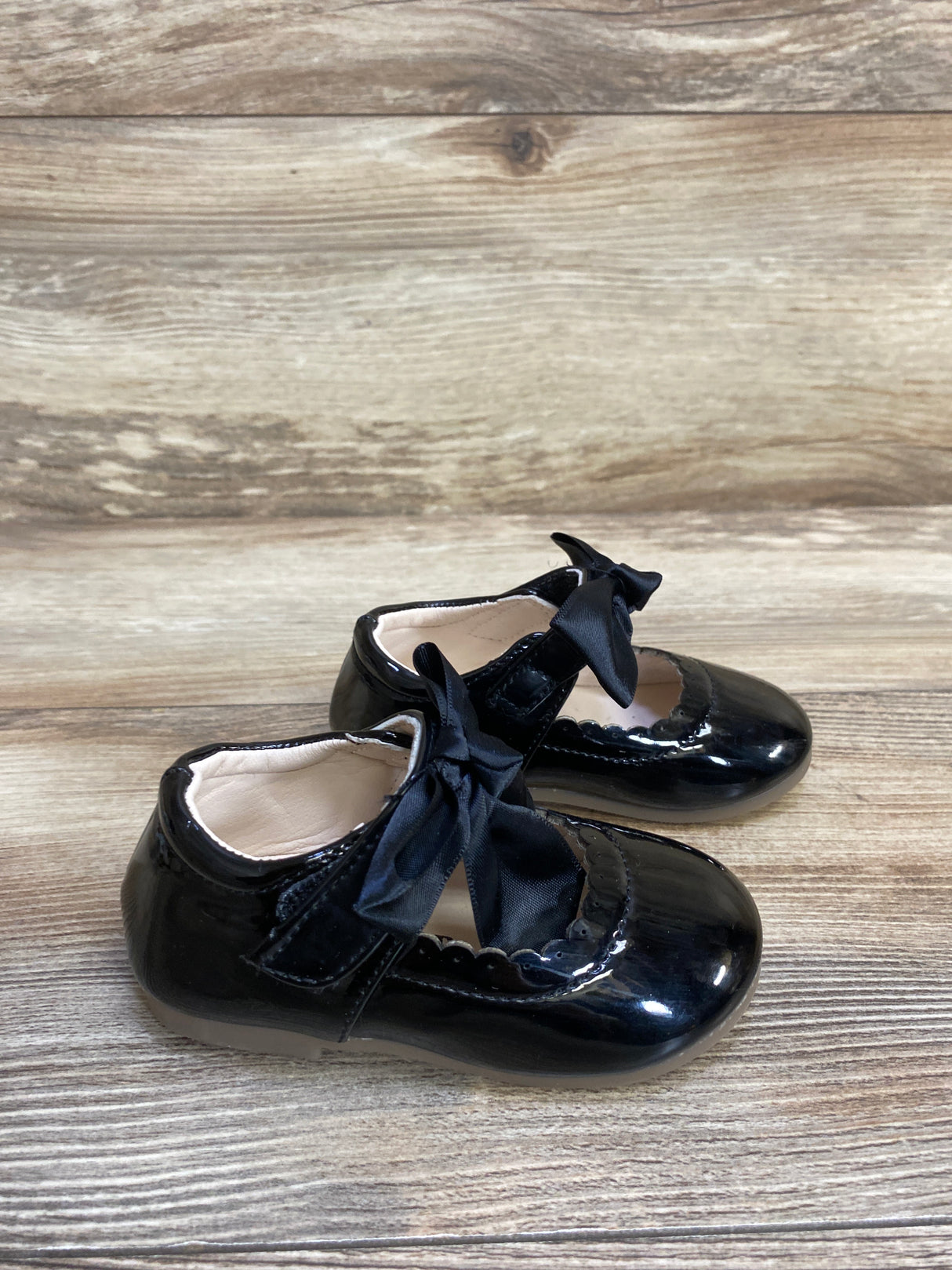 Meckior Mary Jane Bowknot Flats, Black sz 6c
