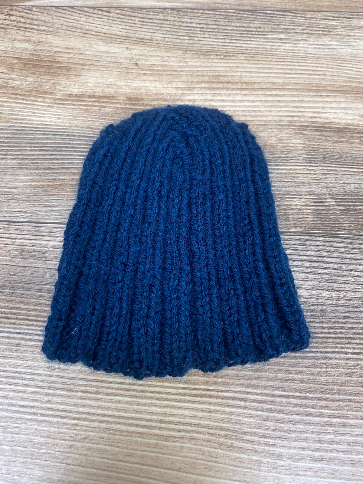Handknit Newborn Beanie Navy