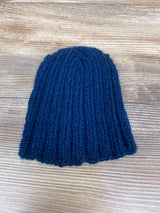 Handknit Newborn Beanie Navy