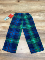 NEW Wondershop Plaid Fleece Pajama Pants Blue sz 3T