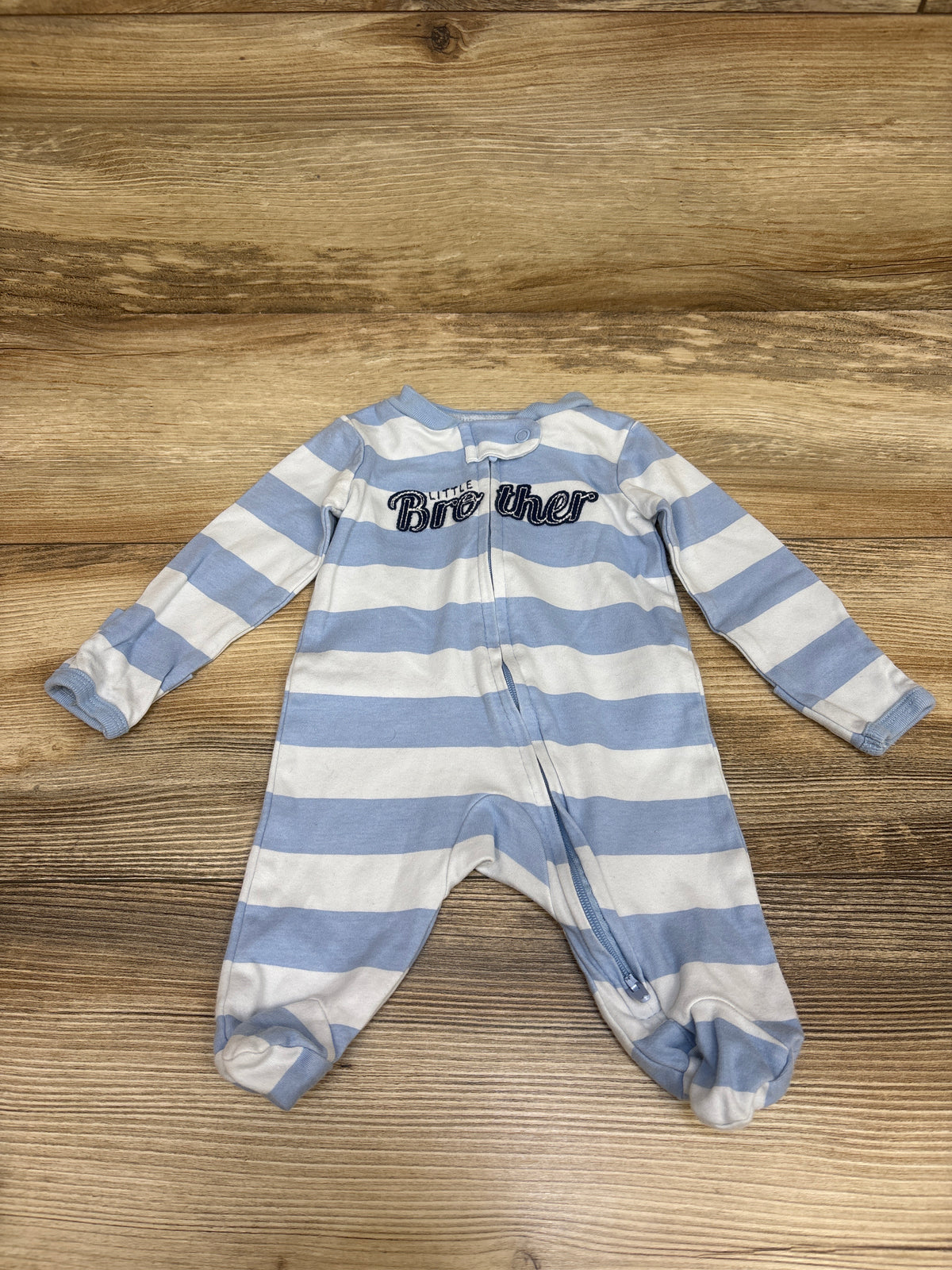 Carter's Little Brother Striped Sleeper Blue sz Newborn