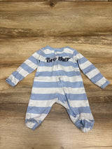 Carter's Little Brother Striped Sleeper Blue sz Newborn