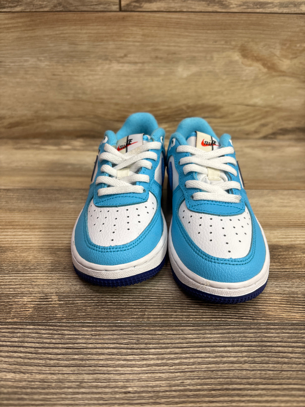 Nike Force 1 LV8 PS 'Split - Light Photo Blue' Sneakers sz 11c