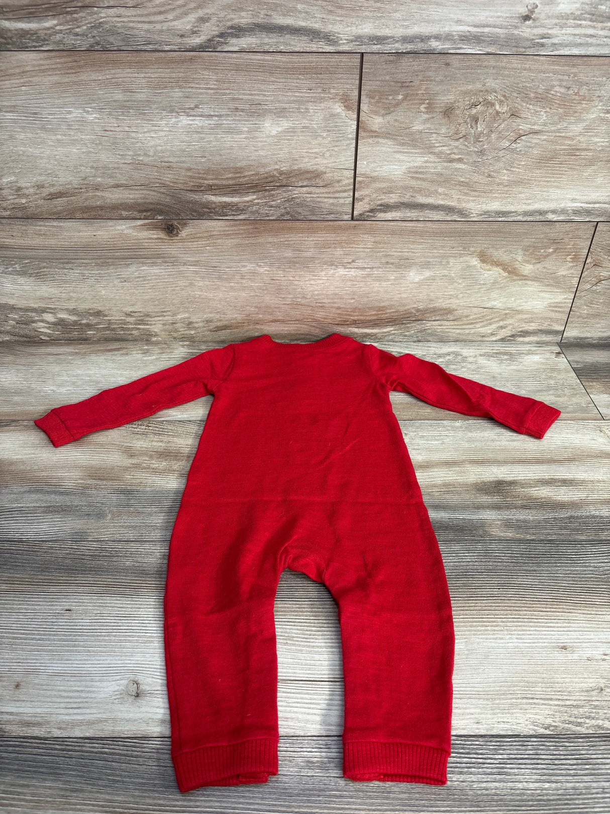 Old Navy Henley Knit Coverall Red sz 12-18m