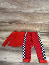 Disney Pixar 2pc Lighting McQueen Pajama Set Red sz 5T
