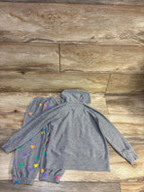 Grey Chaser Kids 2pc rainbow hearts zip-up hoodie and joggers set for toddlers size 4T