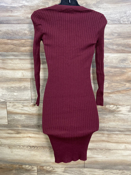 Juniper Ln Maternity Sweater Dress Burgundy sz Medium - Me n Mommy To Be